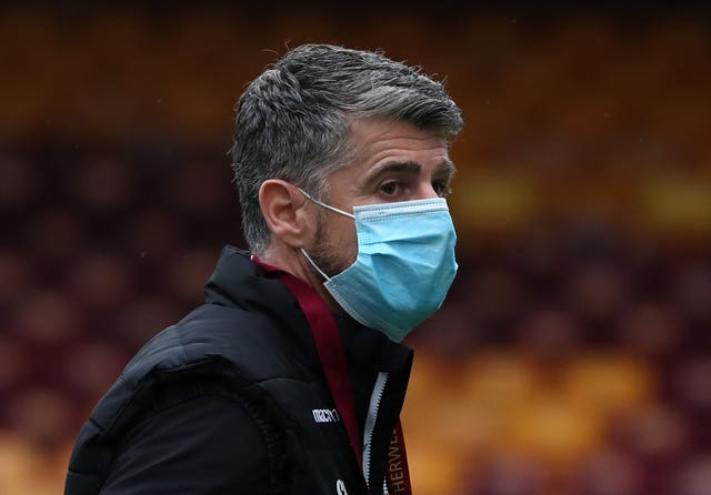 Motherwell manager Stephen Robinson