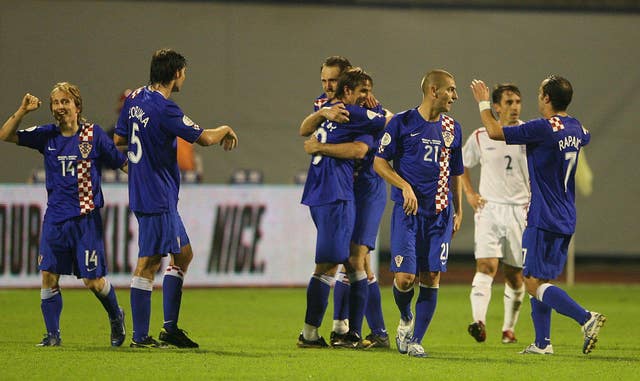 Croatia beat England 2-0 in their Euro 2008 qualifier in Zagreb - the first goal was a bizarre own goal from Gary Neville, whose back-pass flummoxed goalkeeper Paul Robinson.