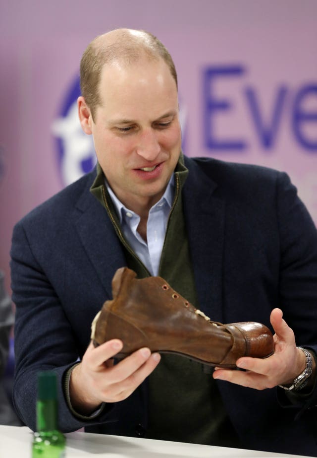 The Duke of Cambridge visits Everton in the Community