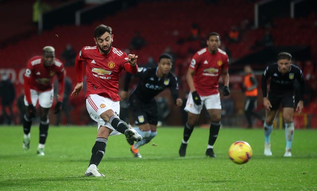 Bruno Fernandes scores a penalty