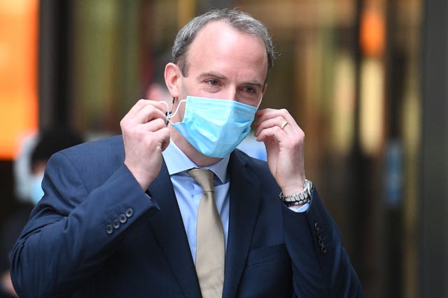 Foreign Secretary Dominic Raab