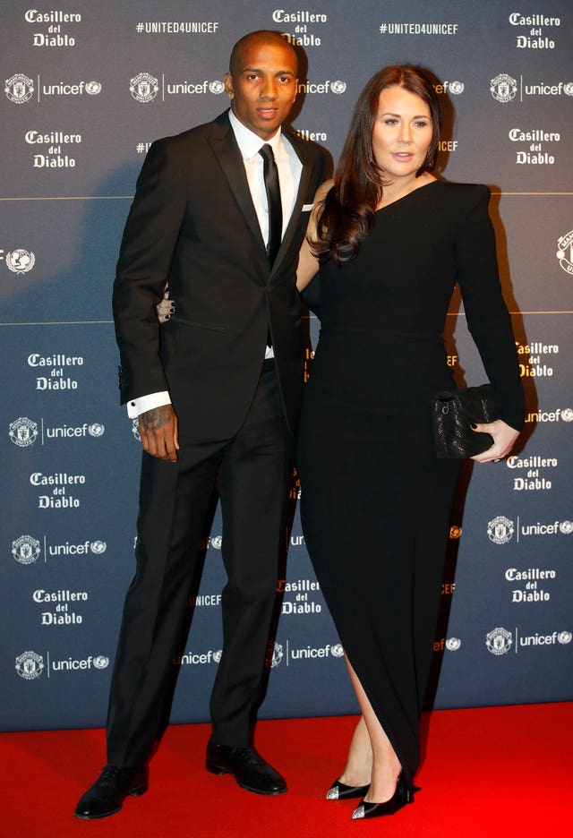 Ashley Young and wife Nicky Pike