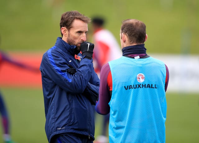 Gareth Southgate, left, and Wayne Rooney