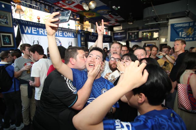 The report differentiates between fans who regular attend matches and those who watch elsewhere