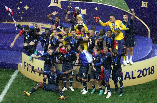 France celebrate World Cup win