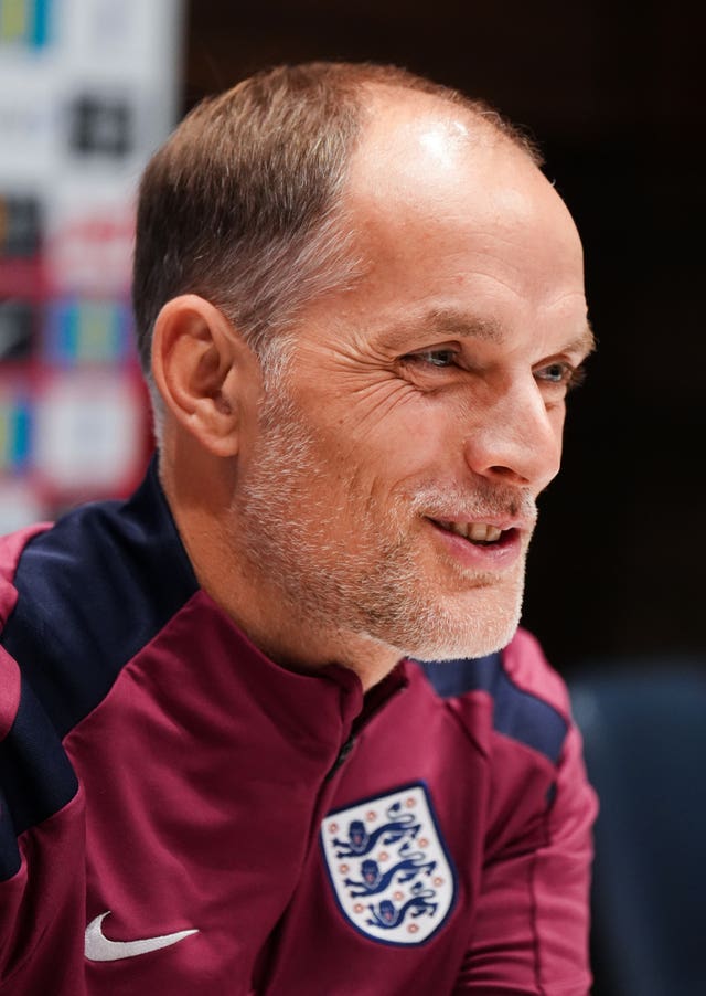 Thomas Tuchel at a press conference