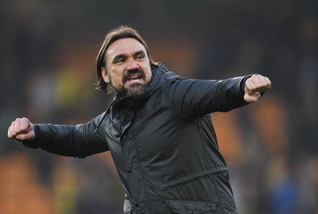 Norwich head coach Daniel Farke (PA)