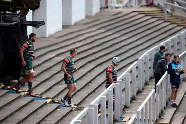All matches at Welford Road are being played behind closed doors