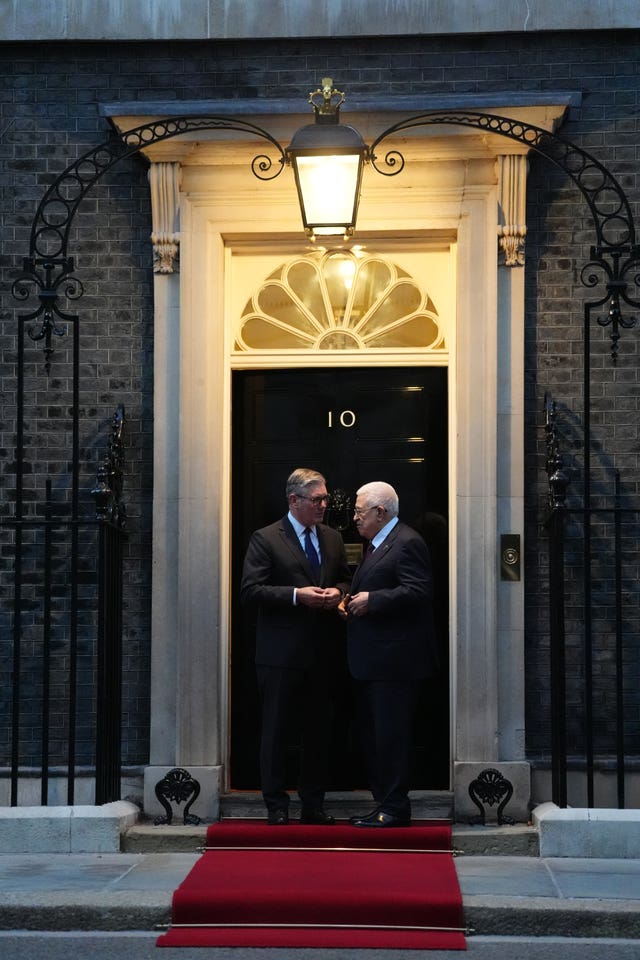 Mahmoud Abbas visit to the UK
