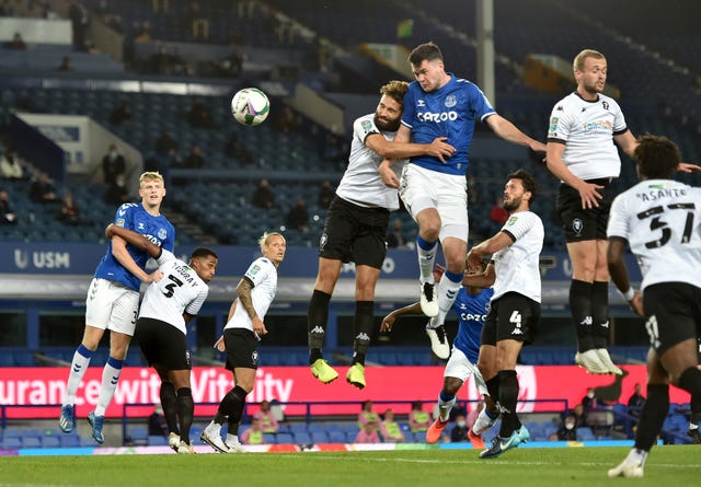 Michael Keane headed in Everton''s opener