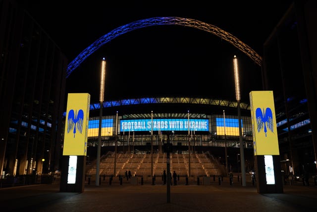Ukraine will play England at Wembley on Sunday