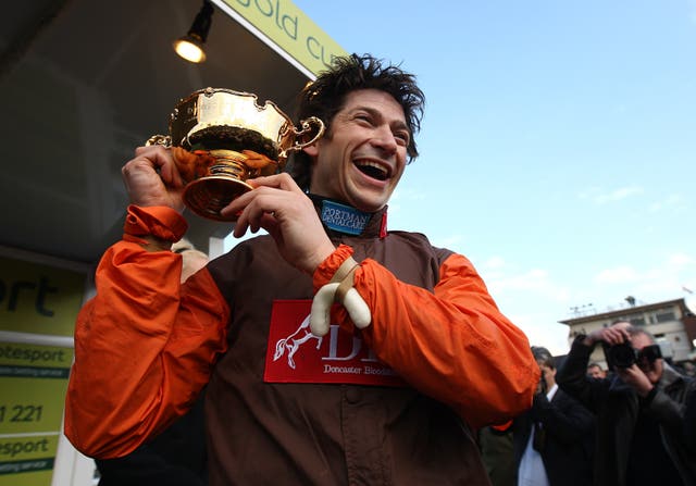 Sam Waley-Cohen after winning the Cheltenham Gold Cup on Long Run
