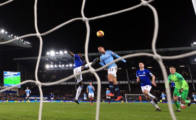 Gabriel Jesus headed in Manchester City's second goal on Wednesday