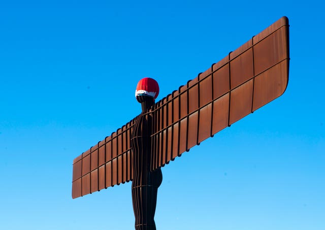 Santa hat of the Angel of the North