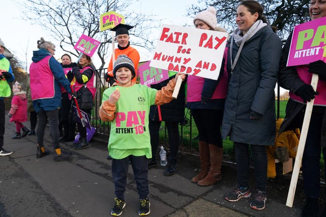 Teachers on strike