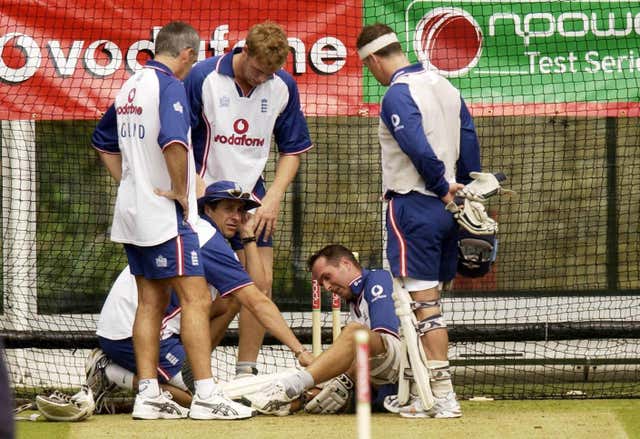 Michael Vaughan's recurring knee problems ended his hope of playing in the 2006/07 Ashes (Chris Young/PA)