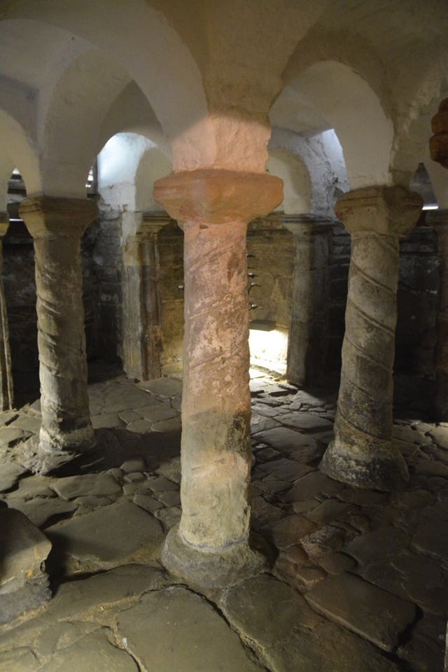 The Saxon crypt at Repton Church