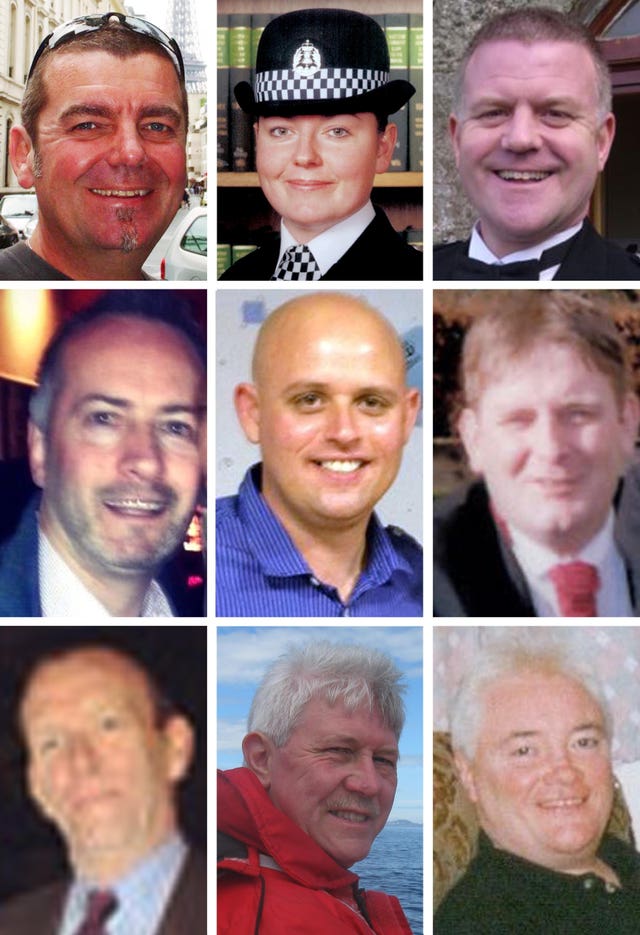 Glasgow helicopter crash victims