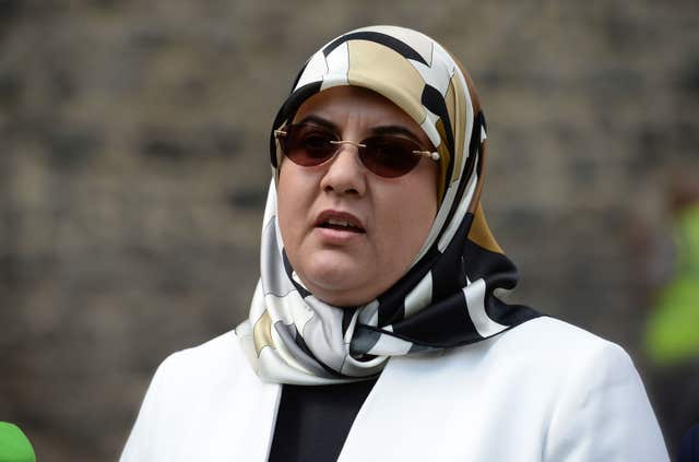 Fatima Boudchar outside the Houses of Parliament (Kirsty O'Connor/PA)