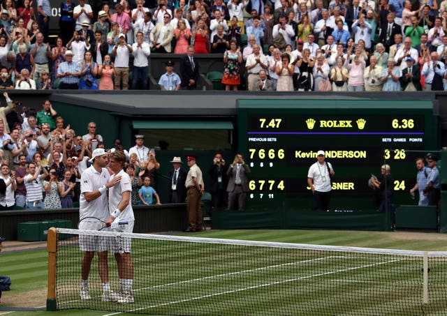 A rule change to bring in a final-set tie-break will be a relief for John Isner, left, who has been in the two longest match in Wimbledon history