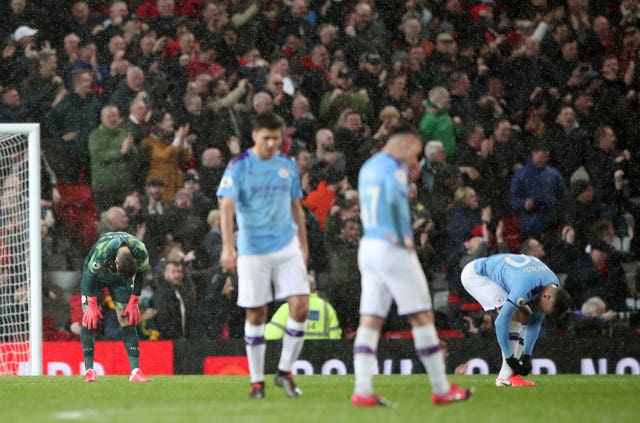 Manchester City trail Premier League leaders by 25 points following their derby defeat at Old Trafford
