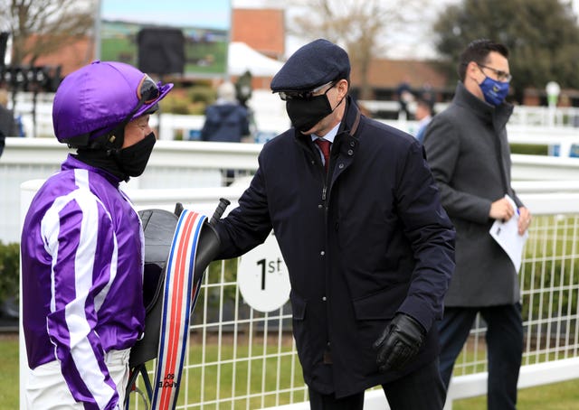 Aidan O'Brien with Frankie Dettori