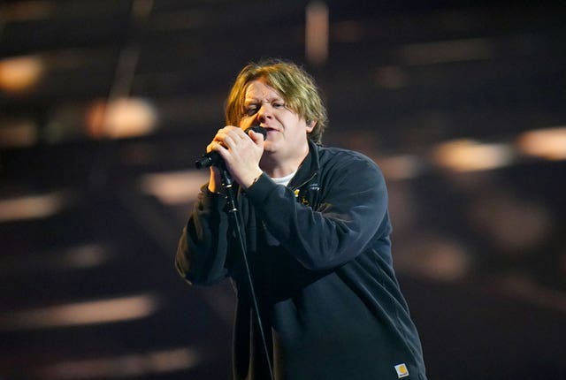 Lewis Capaldi singing