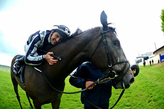 Alpha Centauri and jockey Colm O’Donoghue after winning the Irish 1,000 Guineas