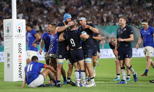 Scotland returned to winning ways against Samoa after defeat in their World Cup opener against Ireland