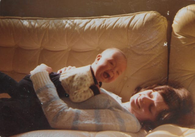 Iain Hoskins with his mother Glenda Hoskins