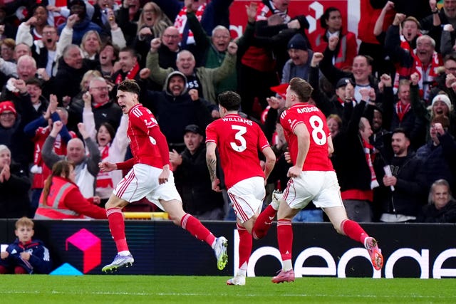 Nicolo Savona celebrates scoring
