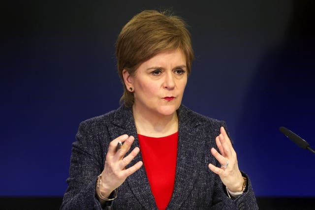 First Minister Nicola Sturgeon