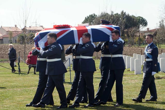 Warrant Officer John Henry Coates funeral