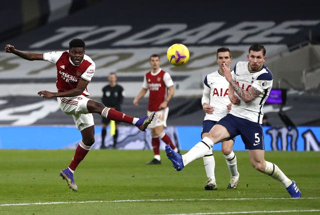 Thomas Partey, left, is currently injured 