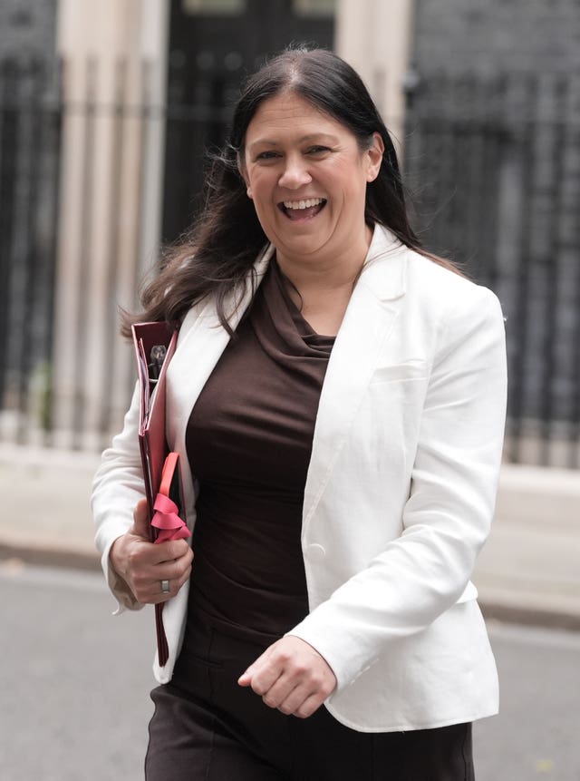 Culture Secretary Lisa Nandy walking along Downing Street