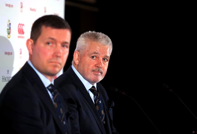 Lions managing director Ben Calveley (left) and head coach Warren Gatland (right) will be hoping the tour can be saved