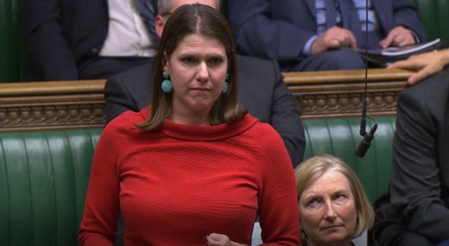 Jo Swinson during the election debate