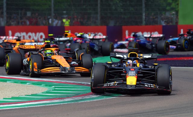 Lando Norris pushes Max Verstappen close