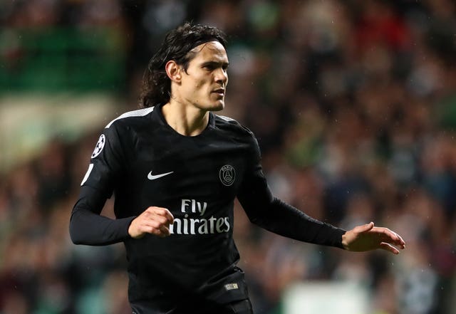 Paris Saint Germain's Edinson Cavani