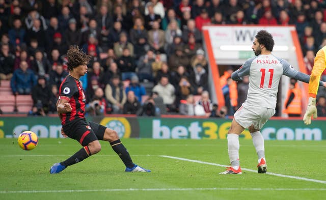 Mohamed Salah completes his hat-trick