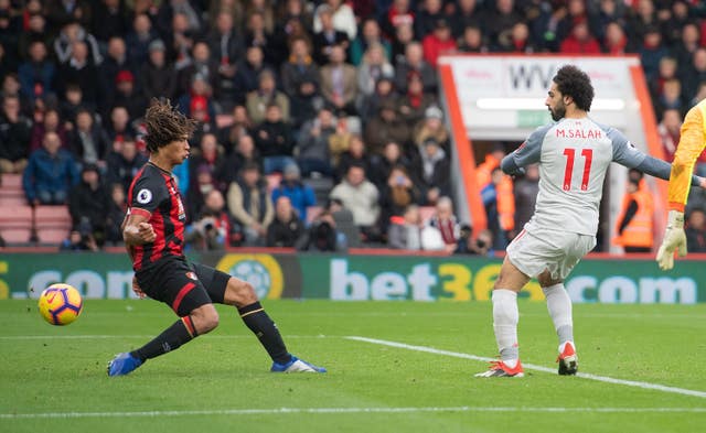 Mohamed Salah completes his hat-trick 