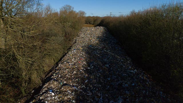 Dumped waste near River Cherwell
