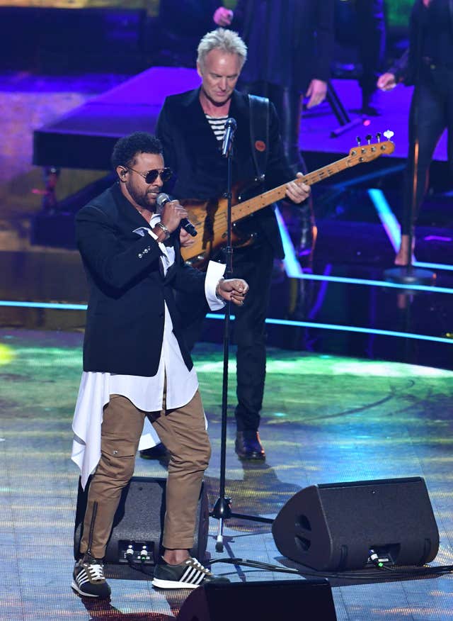 Sting collaborated with Shaggy for a duet (John Stillwell/PA)