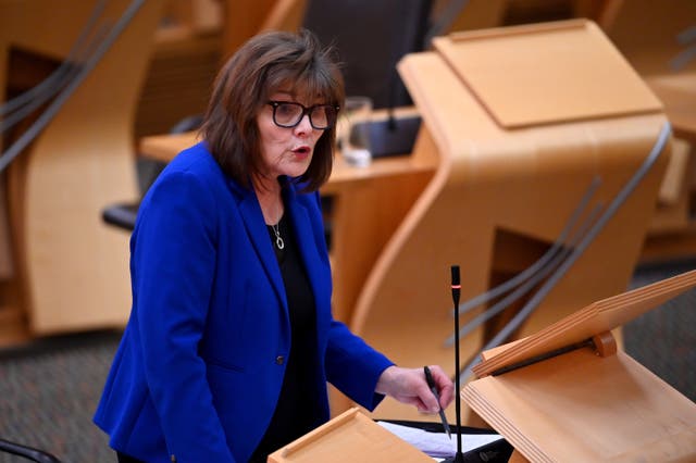 Jeane Freeman in Holyrood