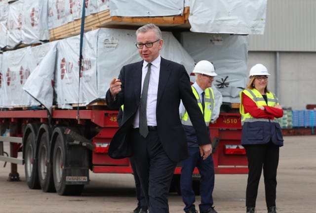 Michael Gove visit to Northern Ireland