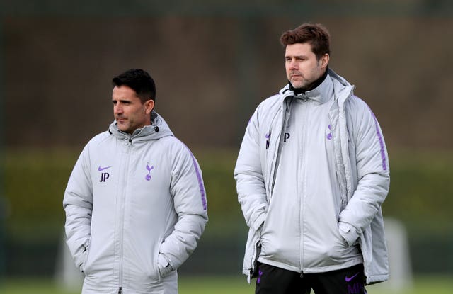 Mauricio Pochettino (right) will rely on assistant manager Jesus Perez against Southampton