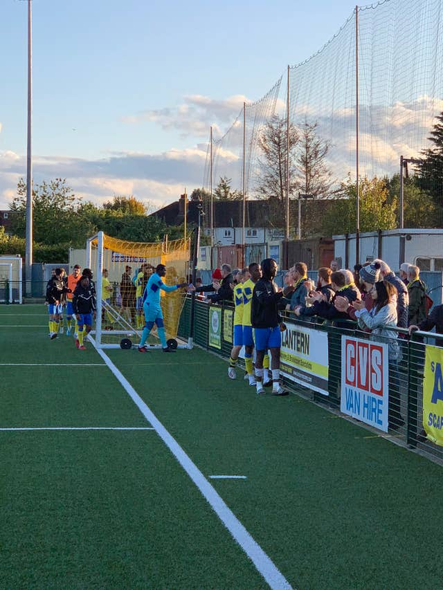 Saturday's match between Haringey and Yeovil was abandoned