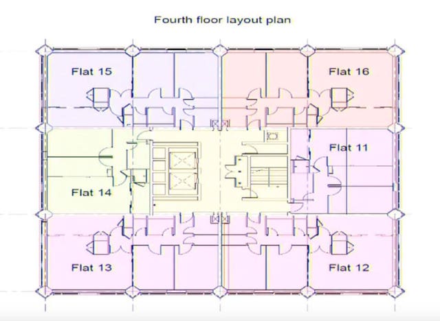The fourth floor layout 
