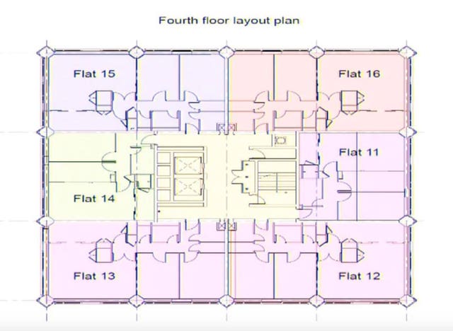 The fourth floor layout 