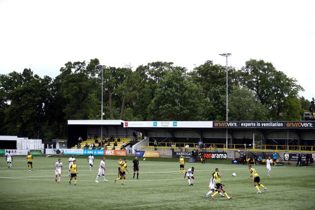 Harrogate must replace their 3G pitch at the CNG Stadium 